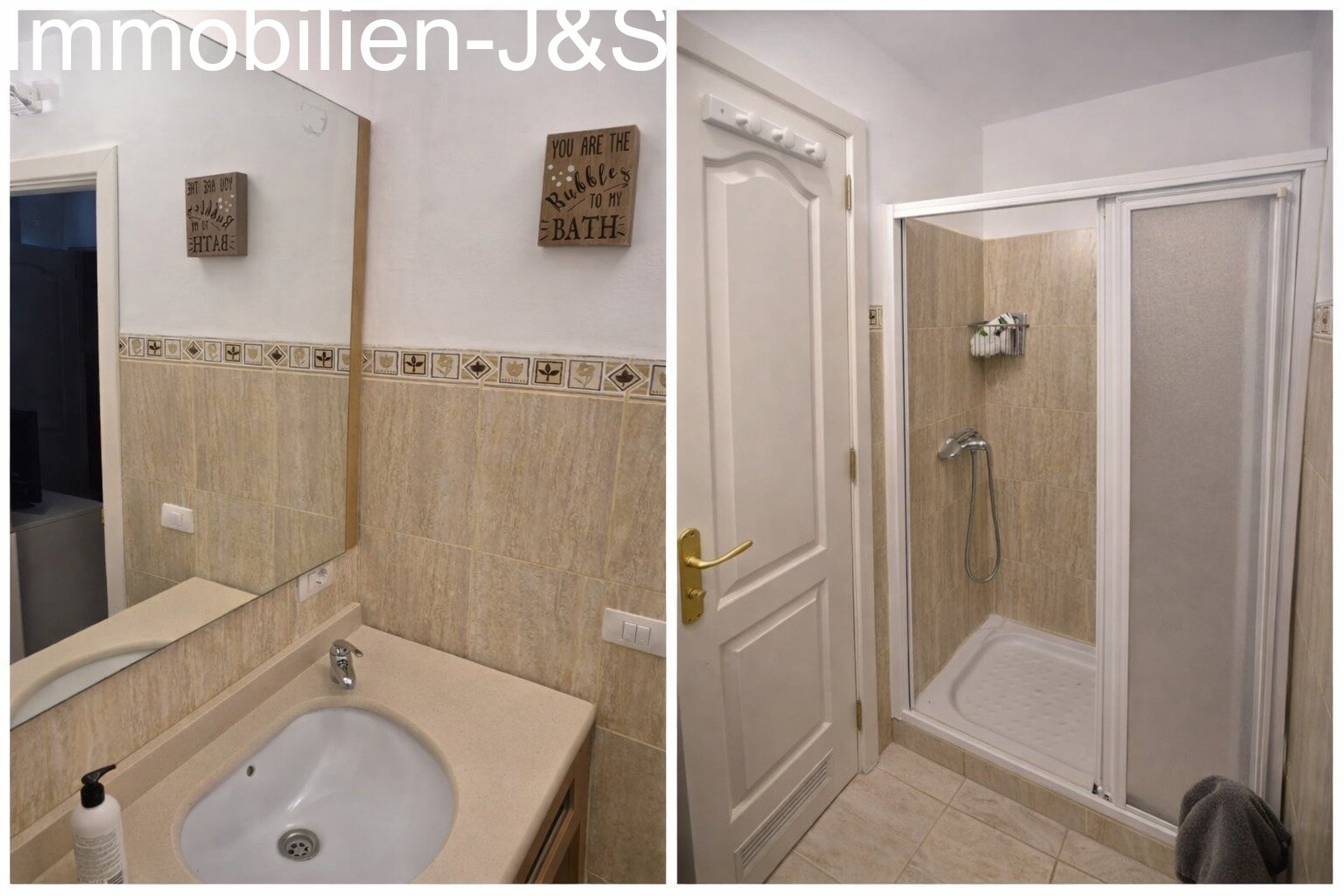 Badezimmer Nr. 1 mit Dusche