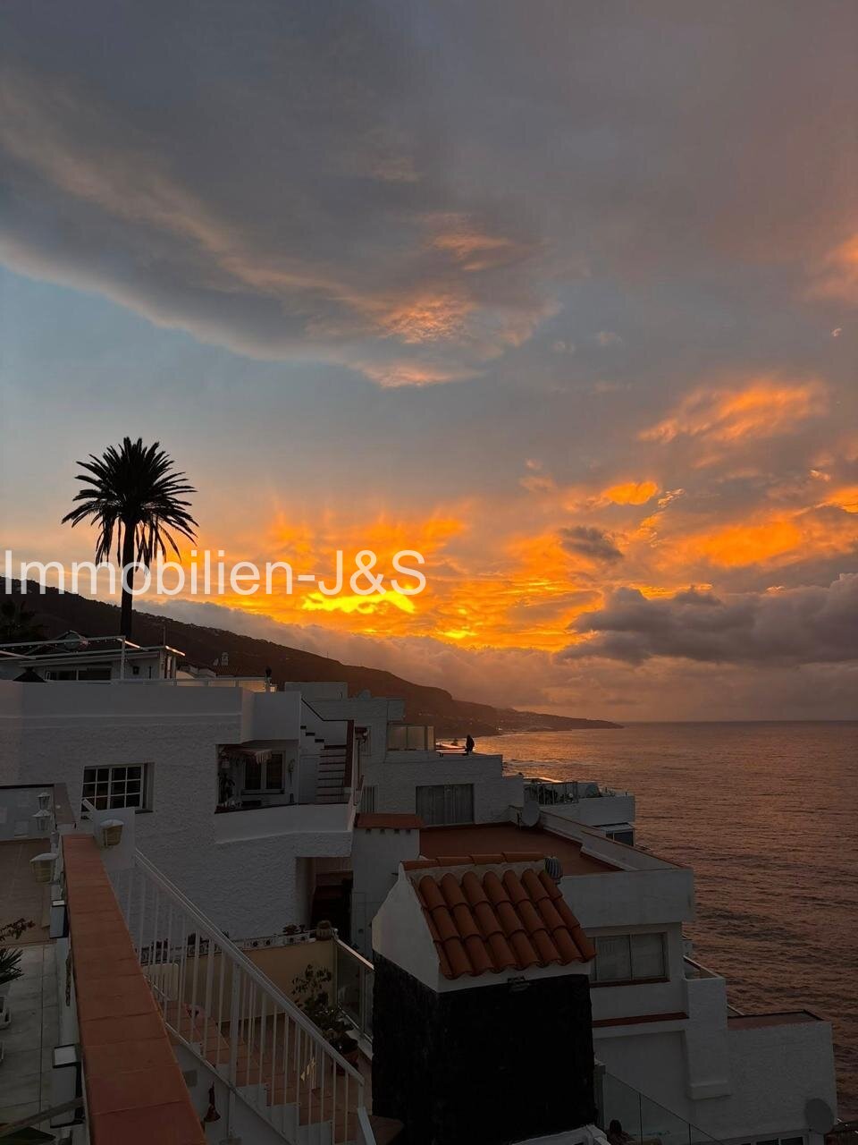 Sunset as seen from the terrace