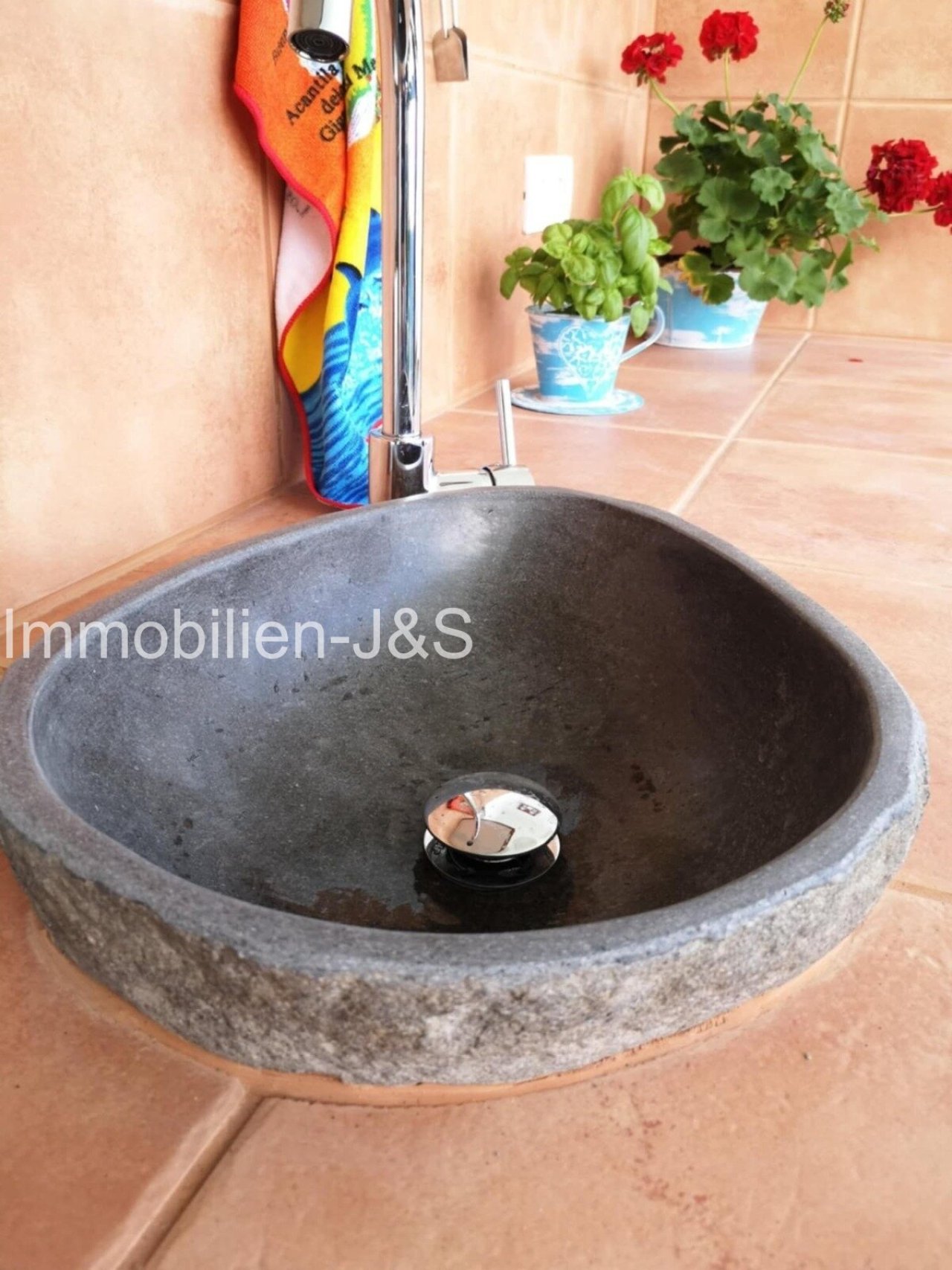 Outdoor kitchen with sink