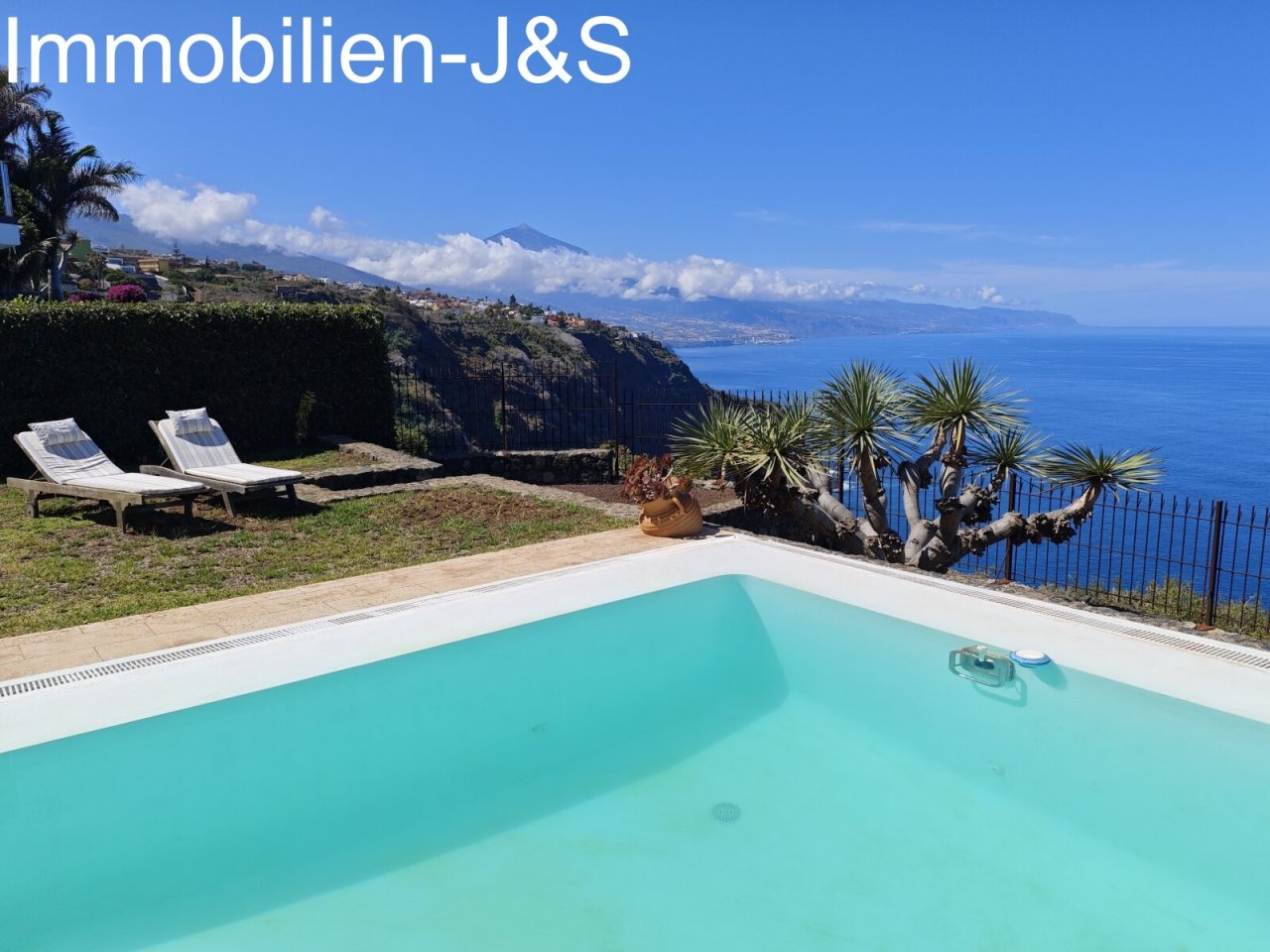 Océano Atlántico, Teide y piscina Océano Atlántico, Teide y piscina